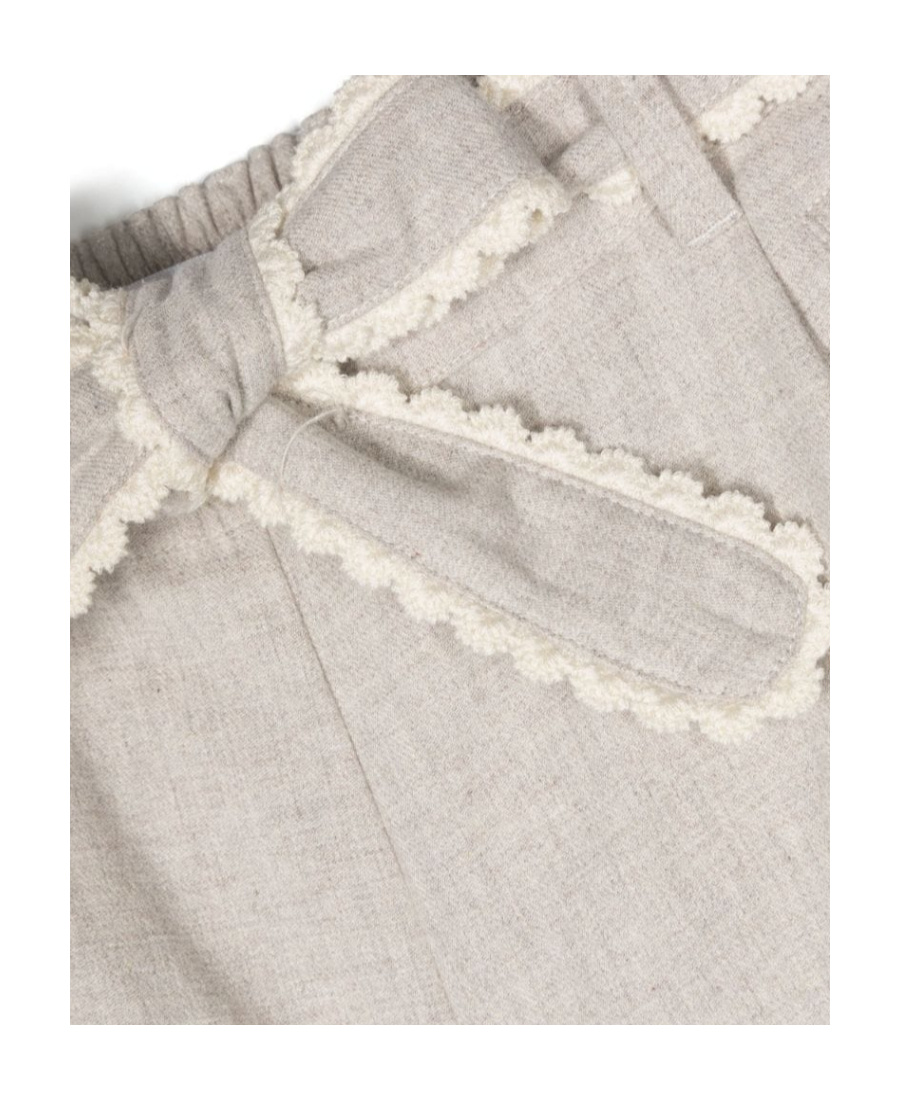 Chloé Lace Trimmed Shorts In White