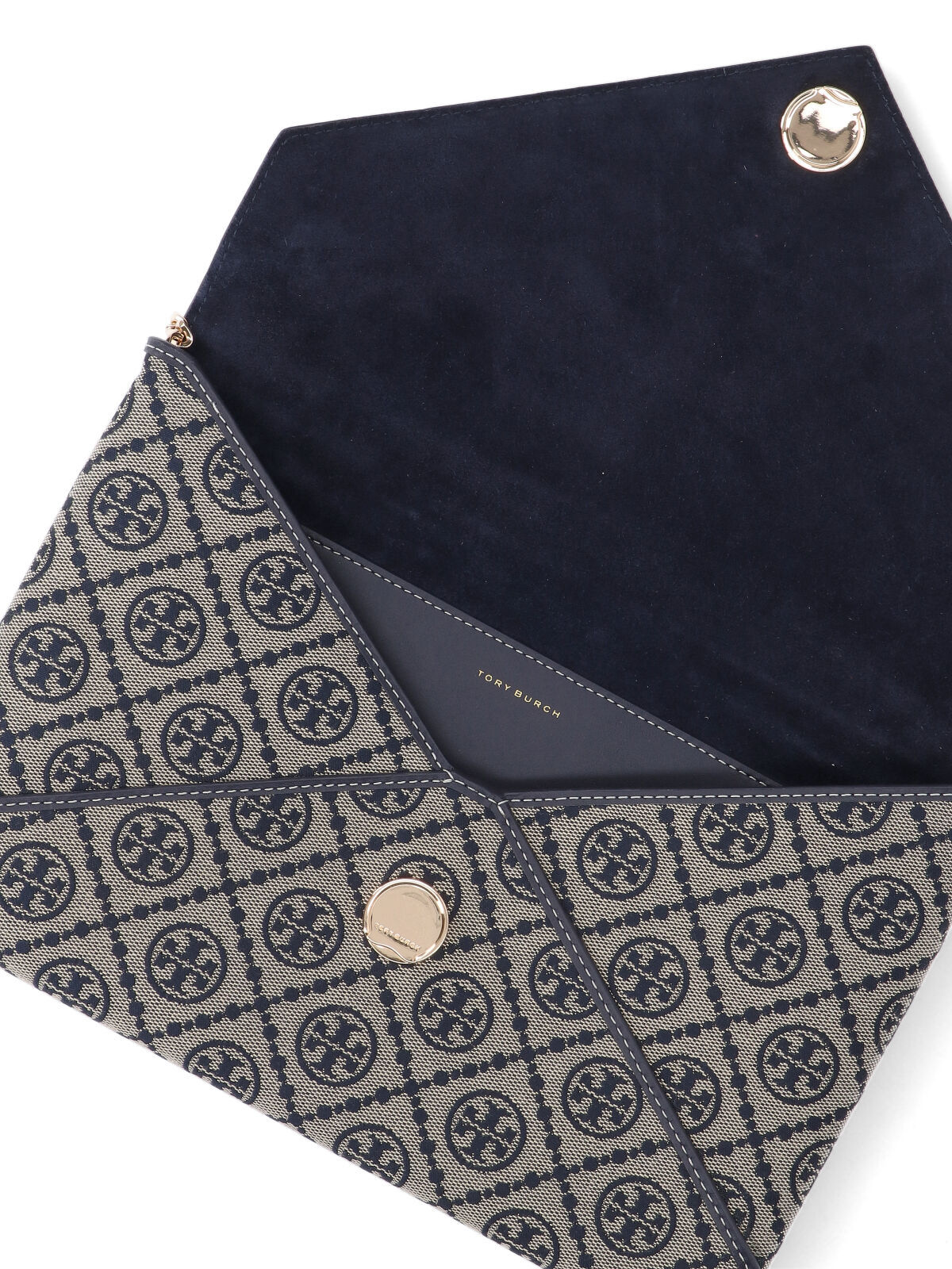 Tory Burch Envelope Clutch In Black