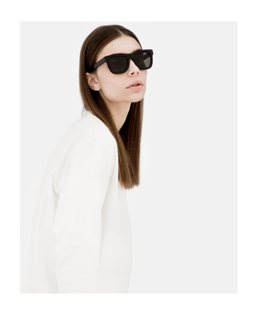 Retrosuperfuture Logo Sunglasses In Black