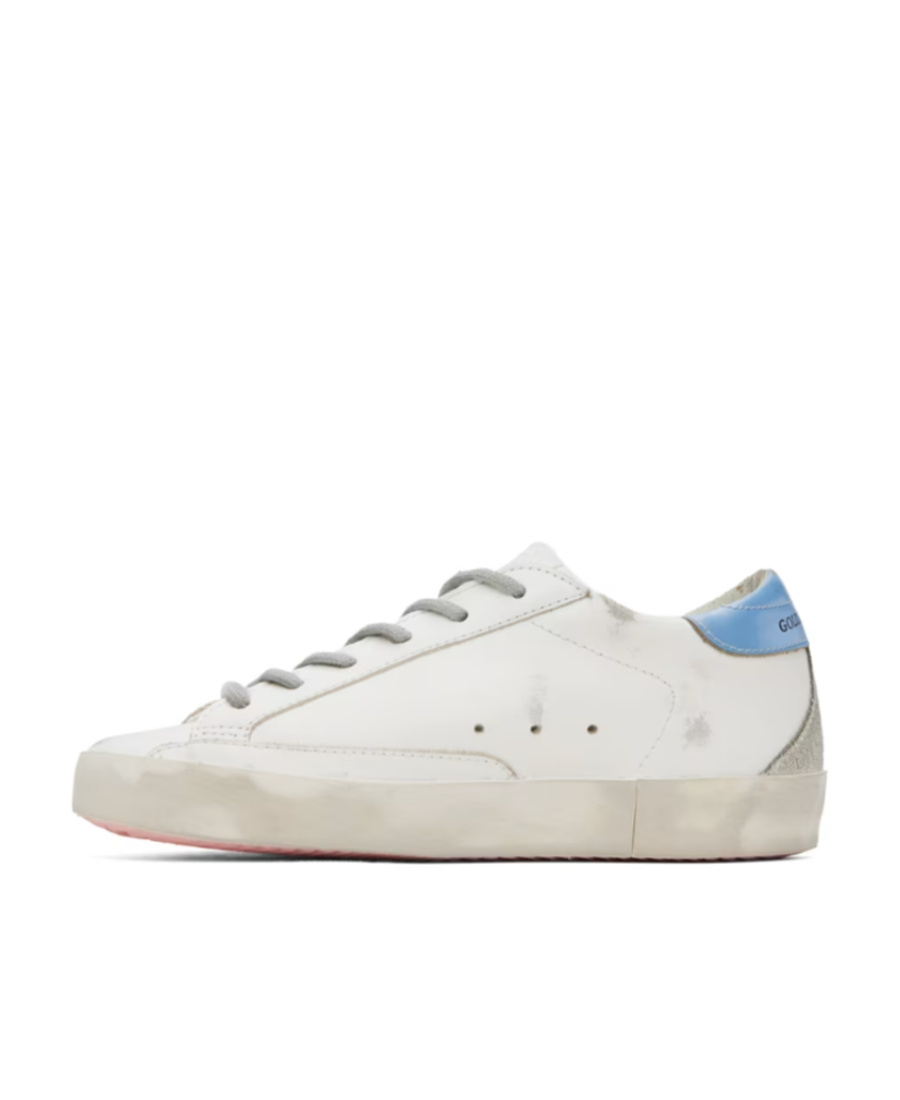 Golden Goose Low-top Casual Shoes With Logo Pattern In White