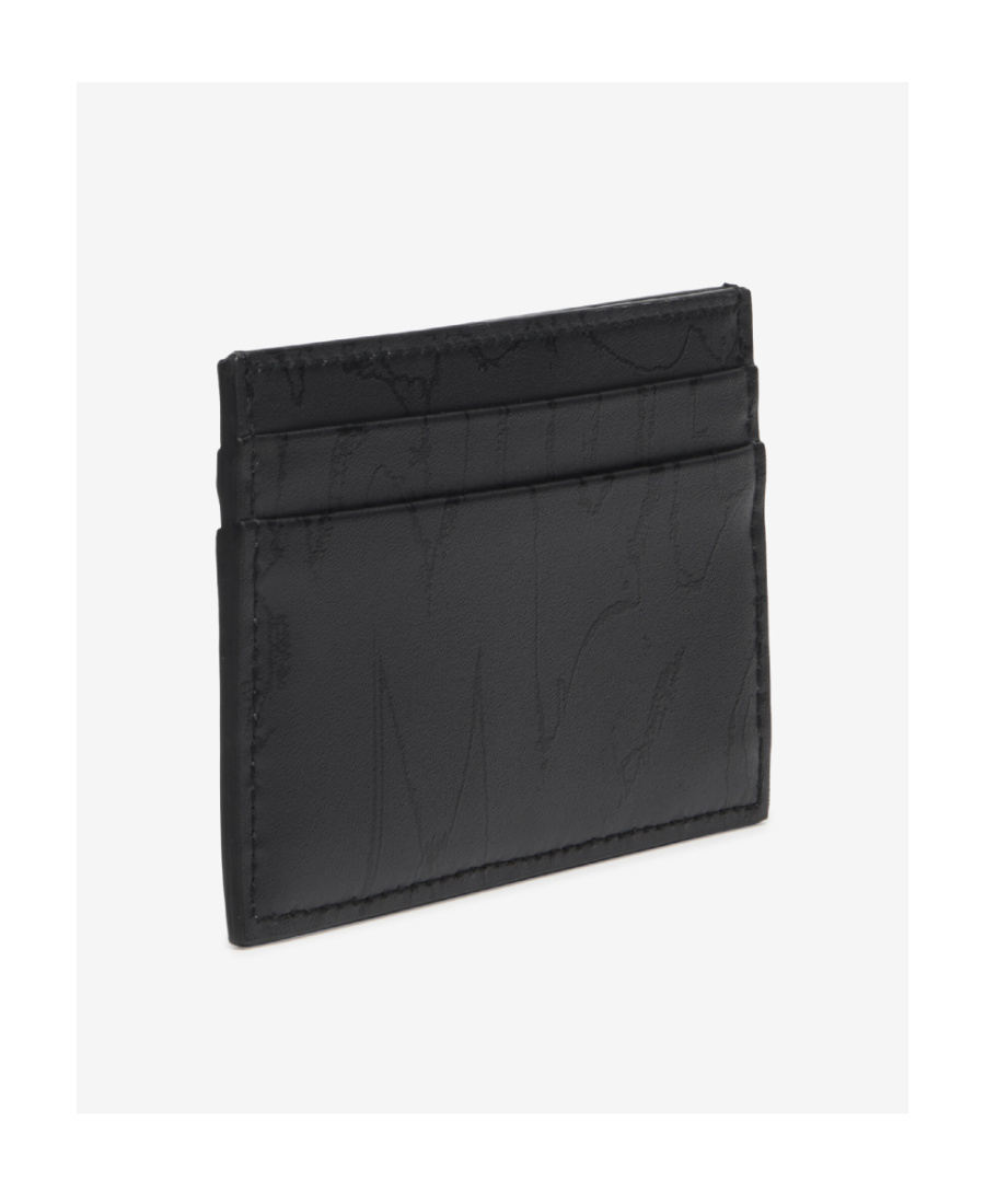 Alexander Mcqueen Graffiti Card Holder Accessories In Black