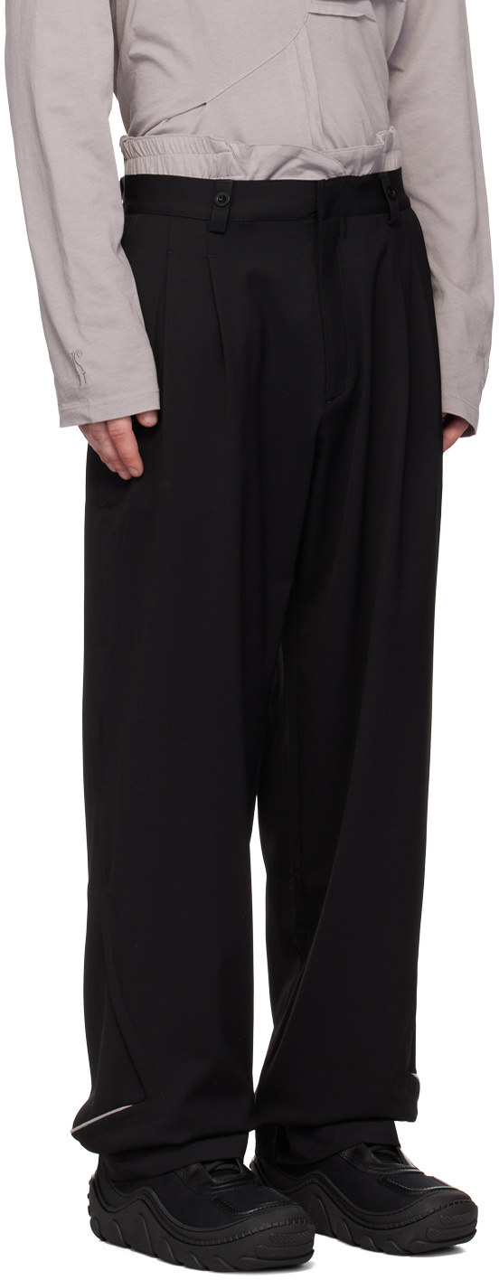 Kiko Kostadinov Belt-loop Casual Pants In Black