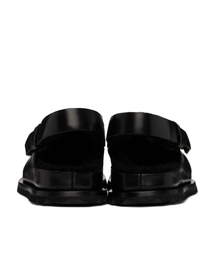 Officine Creative Round-headed Flat-soled Business Casual Shoes In Black