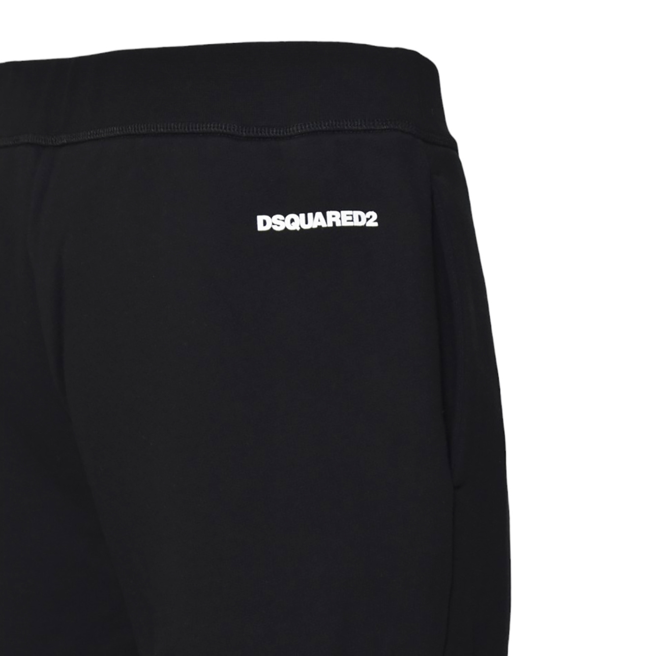 Dsquared2 Straight-leg Black Trousers With Minimalist Design In Black