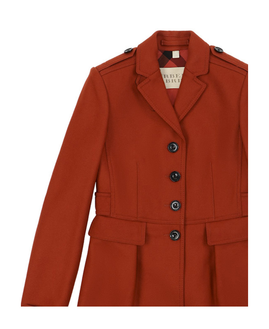 Burberry Long-sleeved Windbreaker In Red
