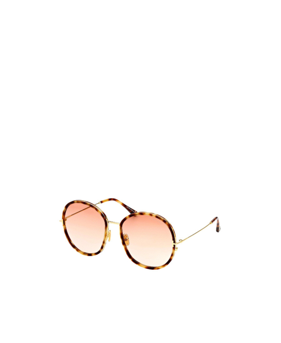 Tom Ford Round-frame Tortoiseshell Sunglasses In Nude