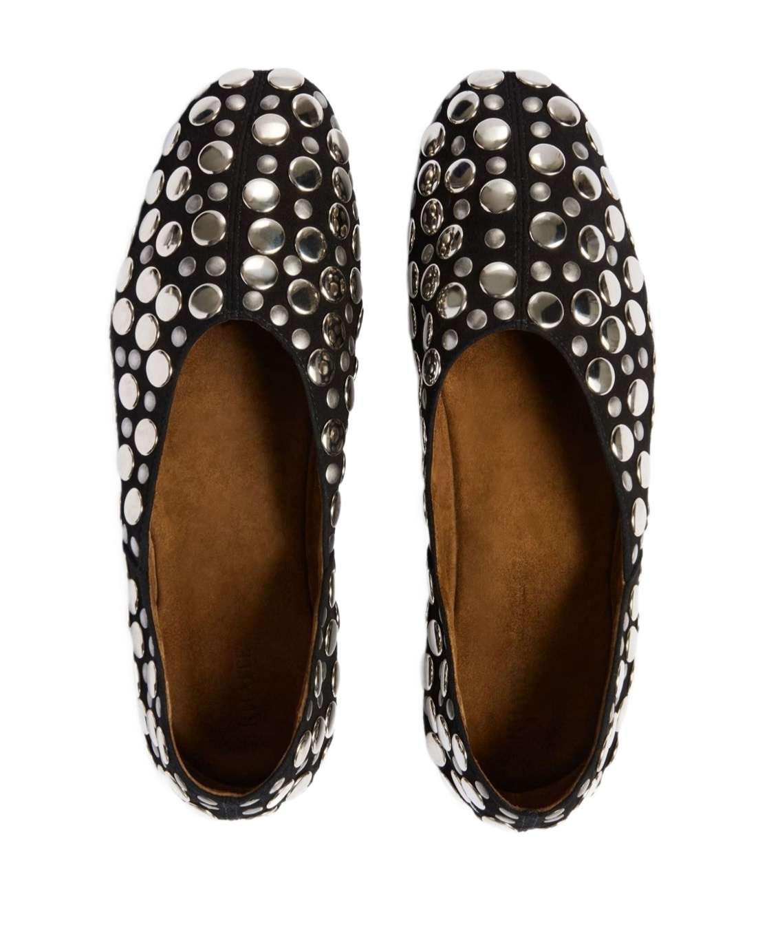 Khaite Jane Stud-embellished Leather Ballet Flats In Multi