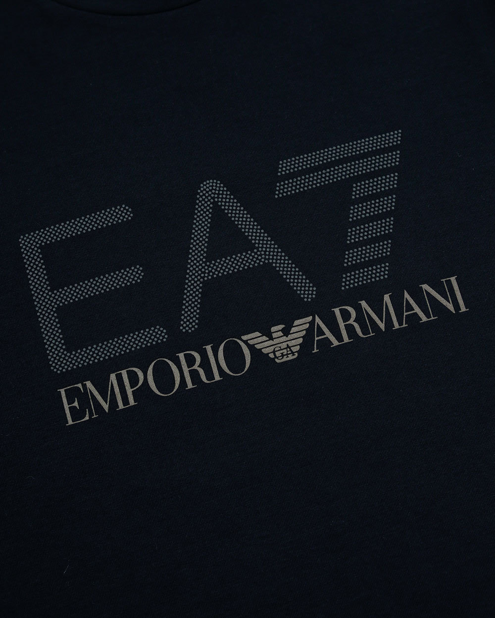 EA7 LOGO T-SHIRT WITH ROUND NECK