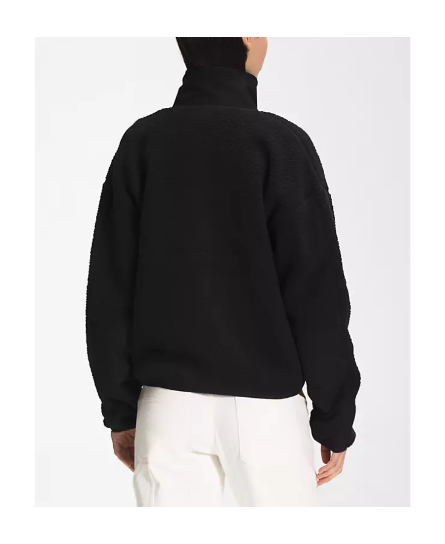 The North Face Faux-shearling High-neck Jacket In Black