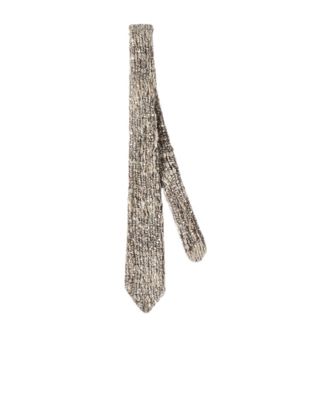 Brunello Cucinelli Pointed Tie In Brown