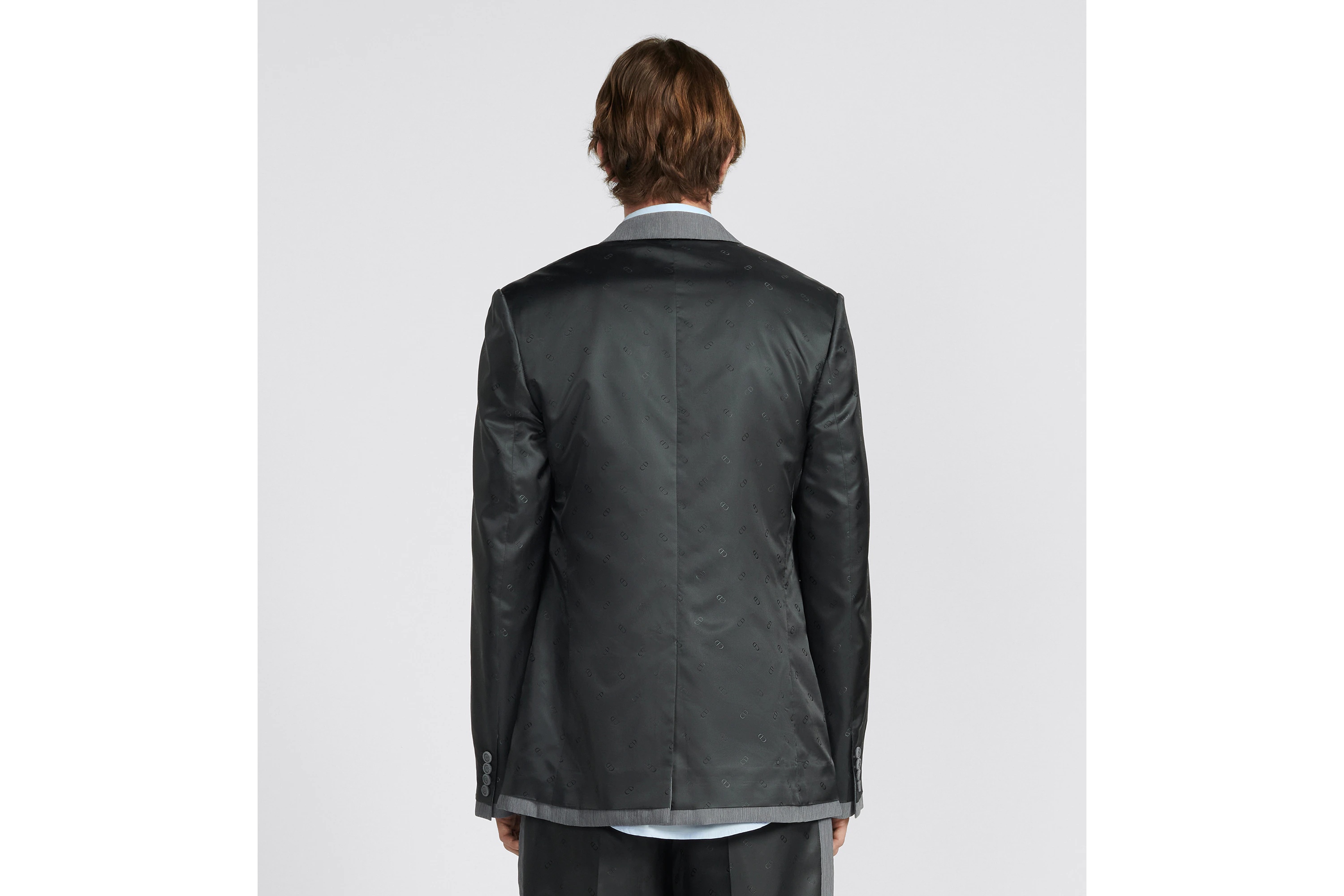 Dior Logo Suit Jacket In Black