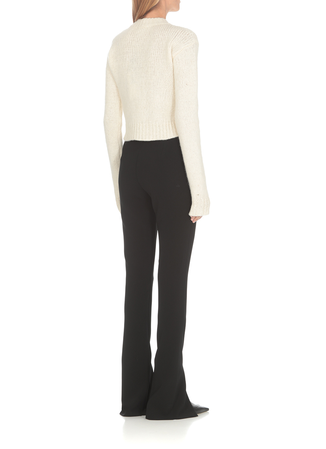 Dsquared2 Floral-embroidered Wool Jumper In White