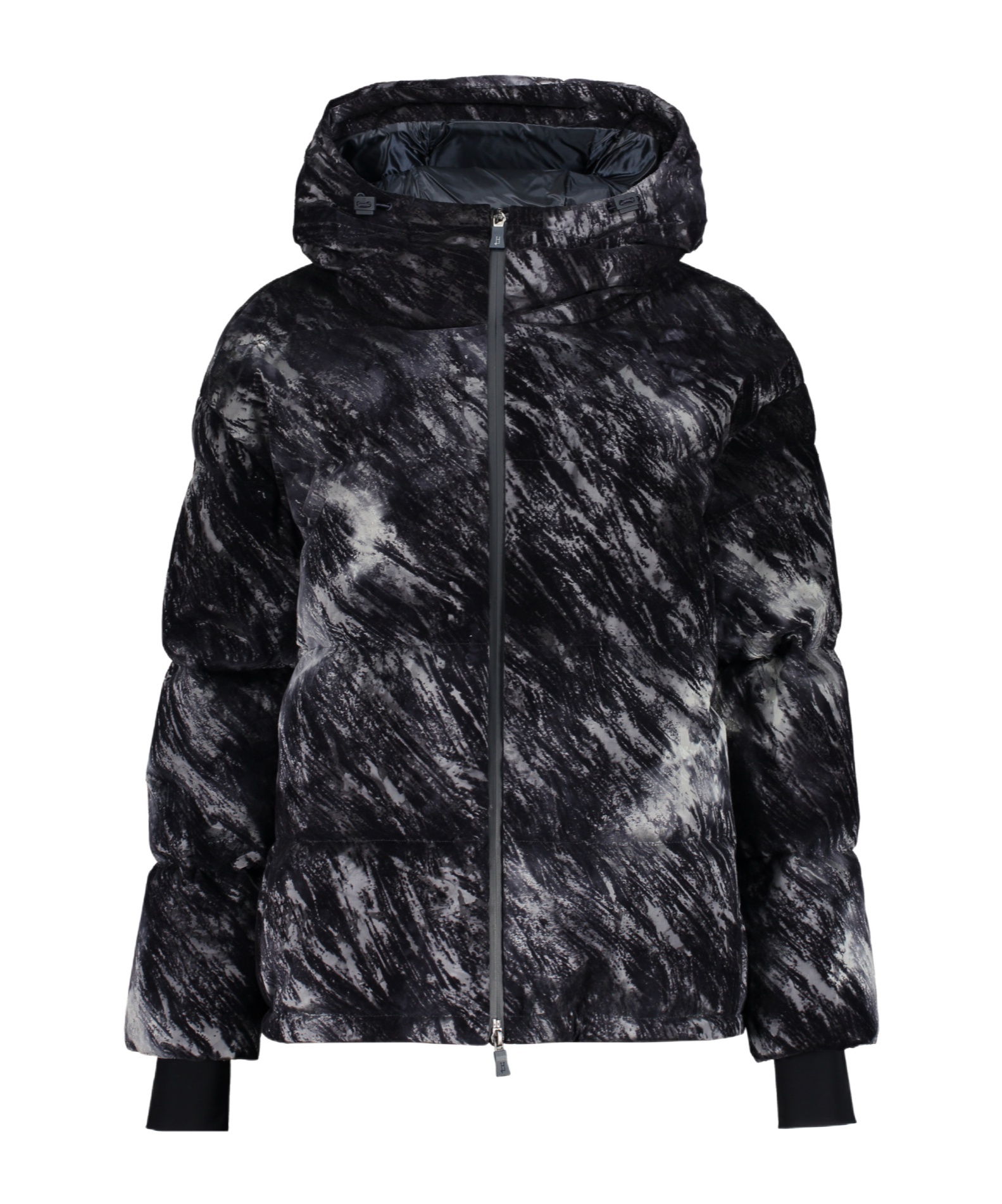 Herno Elegant Winter Down Jacket With Hood And Pockets In Multi