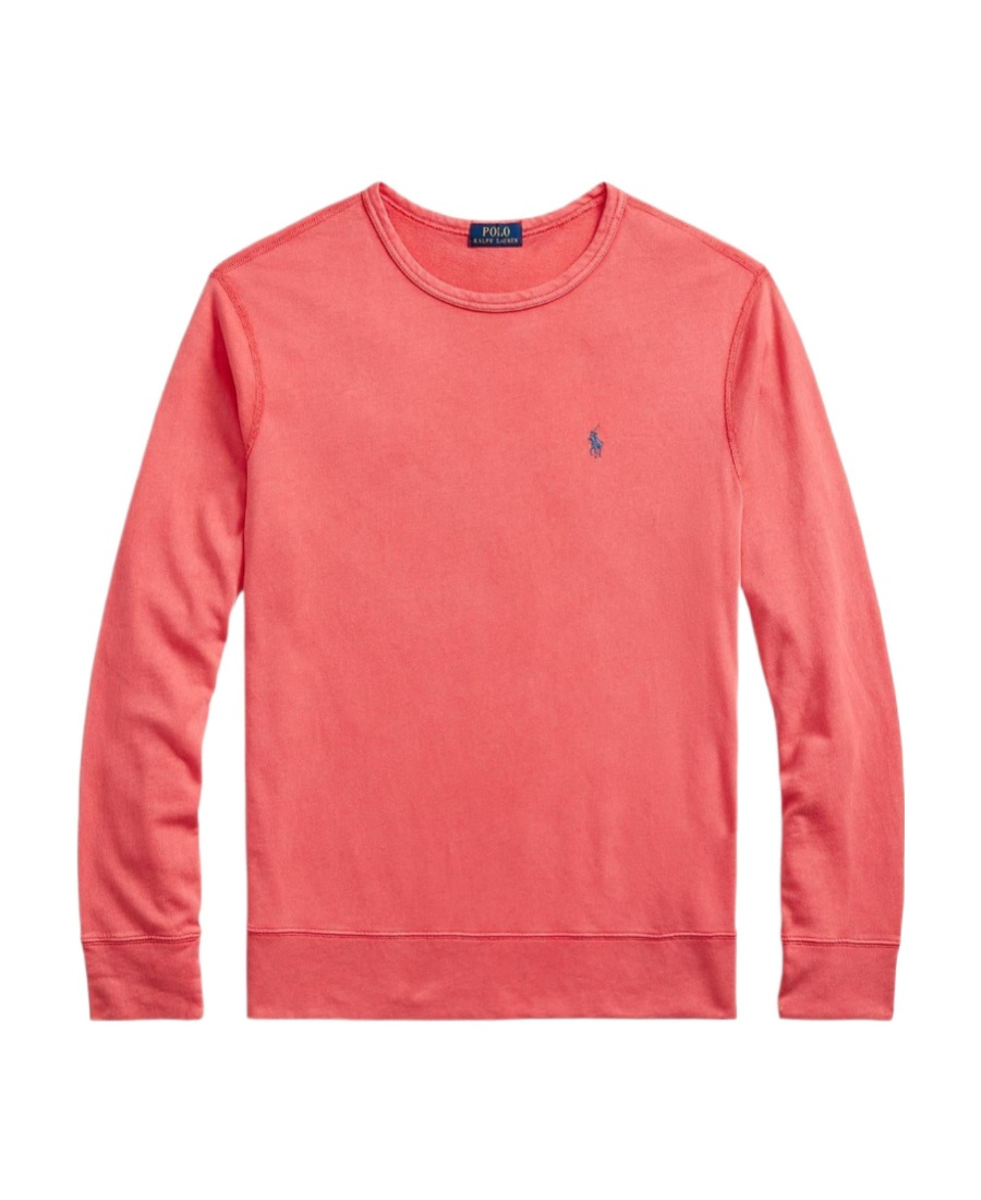 Polo Ralph Lauren Logo-embroidered Cotton Sweatshirt In Pink