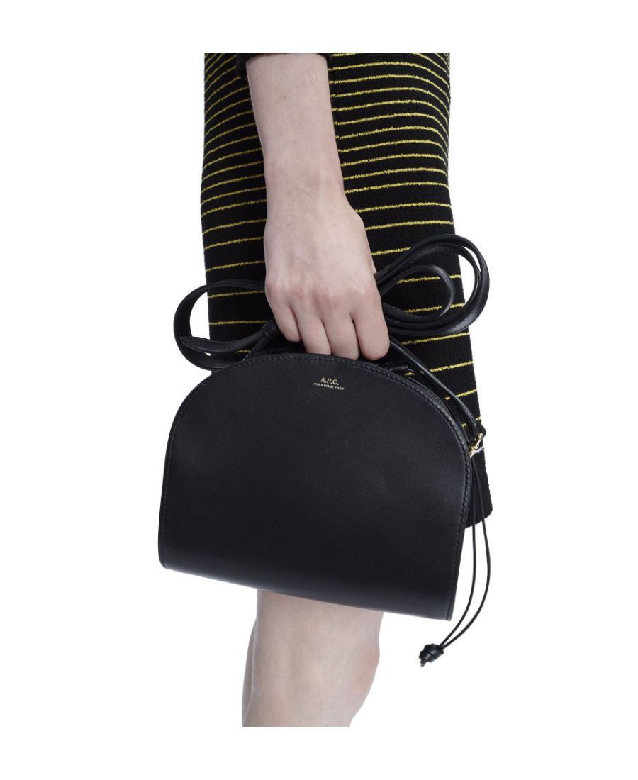 Apc Demi Lune Pochon Crossbody Bag In Black