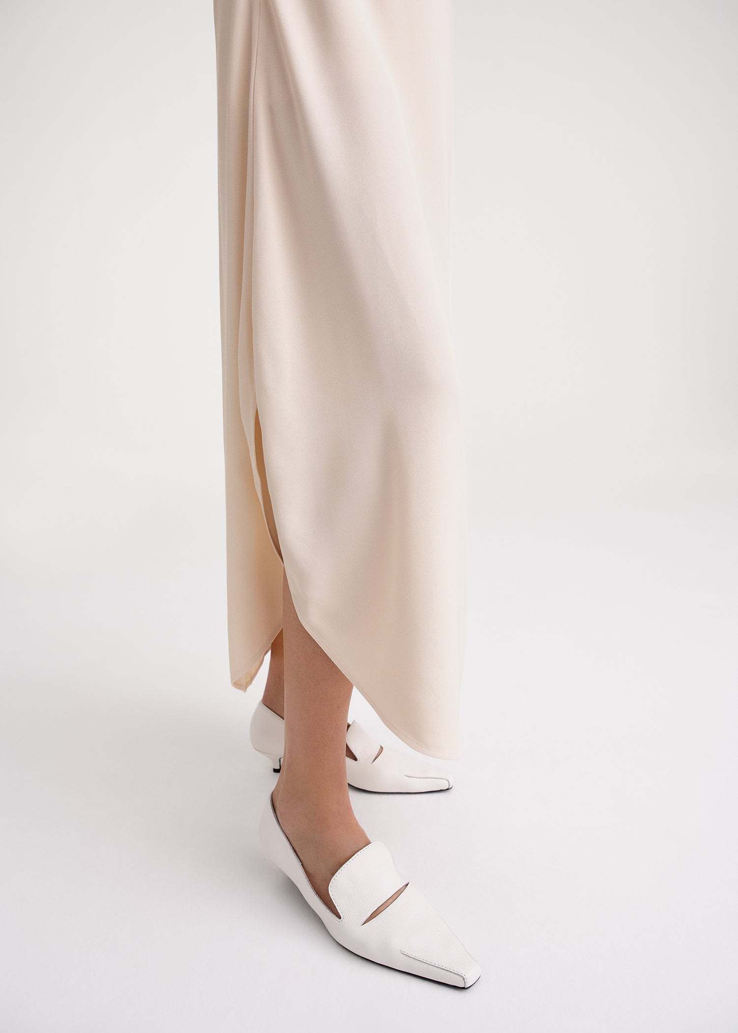 Totême Draped Midi Skirt In Pink