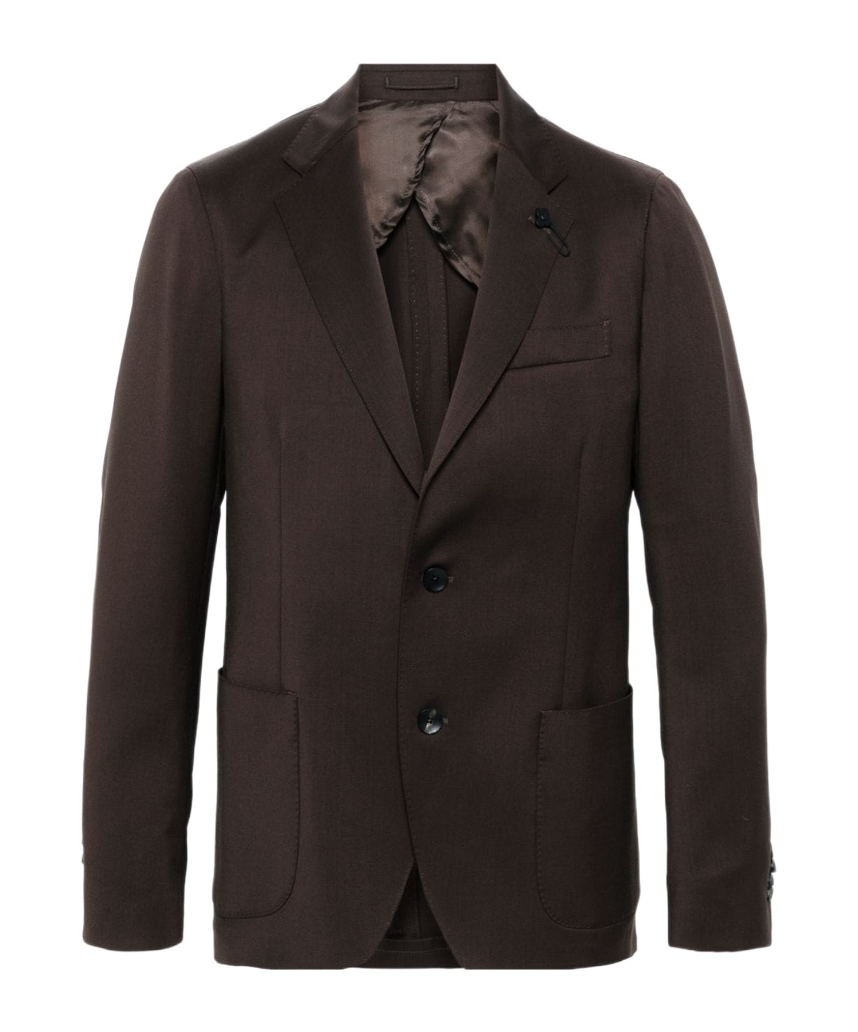 Lardini Single-breasted Suit In Black
