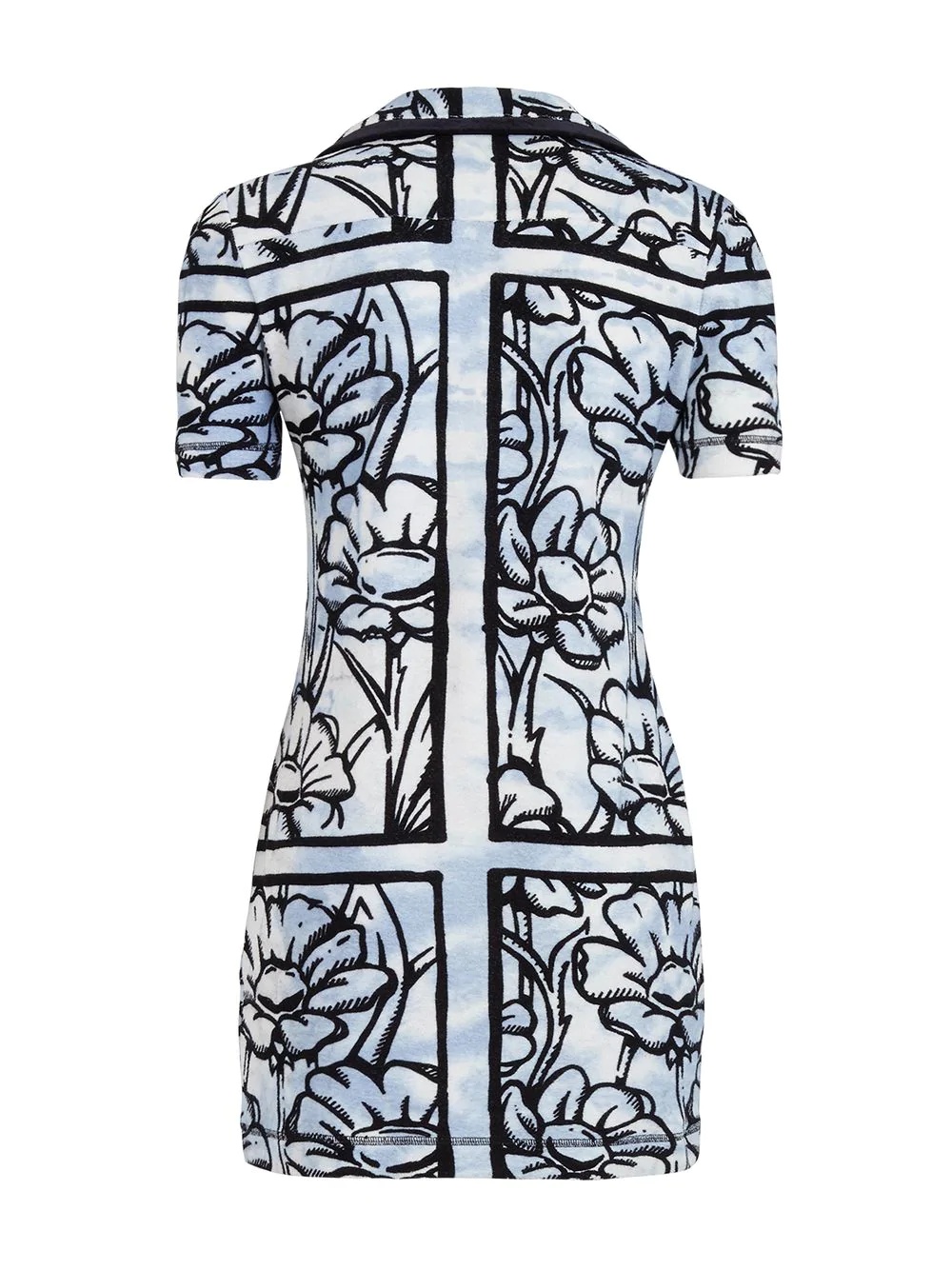 Fendi Printed Short-sleeved Dress In White