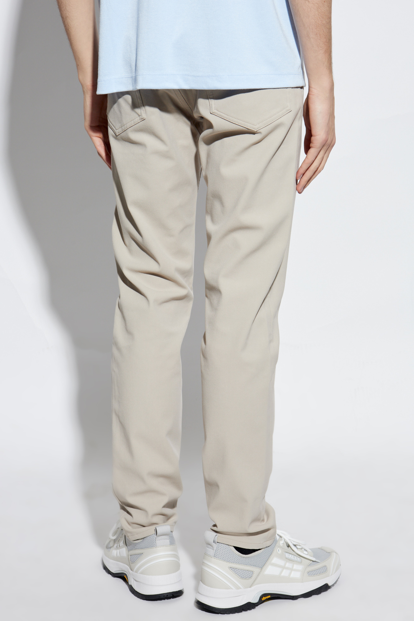 Theory Belt-loop Casual Pants In White
