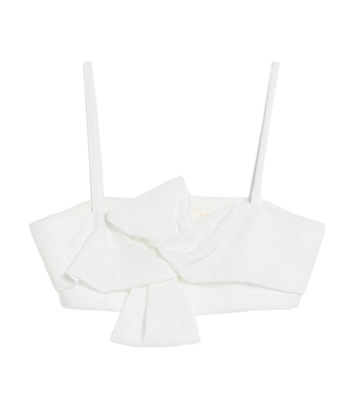 Max Mara Micro-faille Bandeau Top In Gray