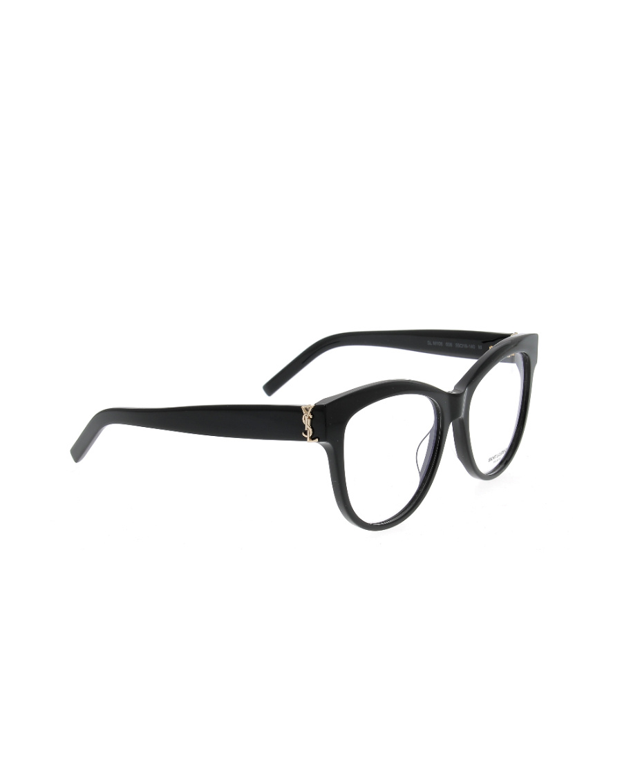 Saint Laurent Eyewear Square Frame Glasses In Black