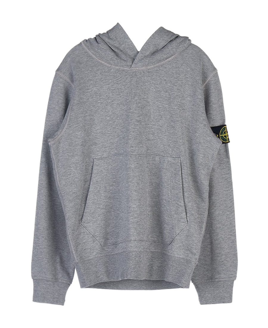 Stone Island Logo Sweater In Dust And Gray Mixed Color