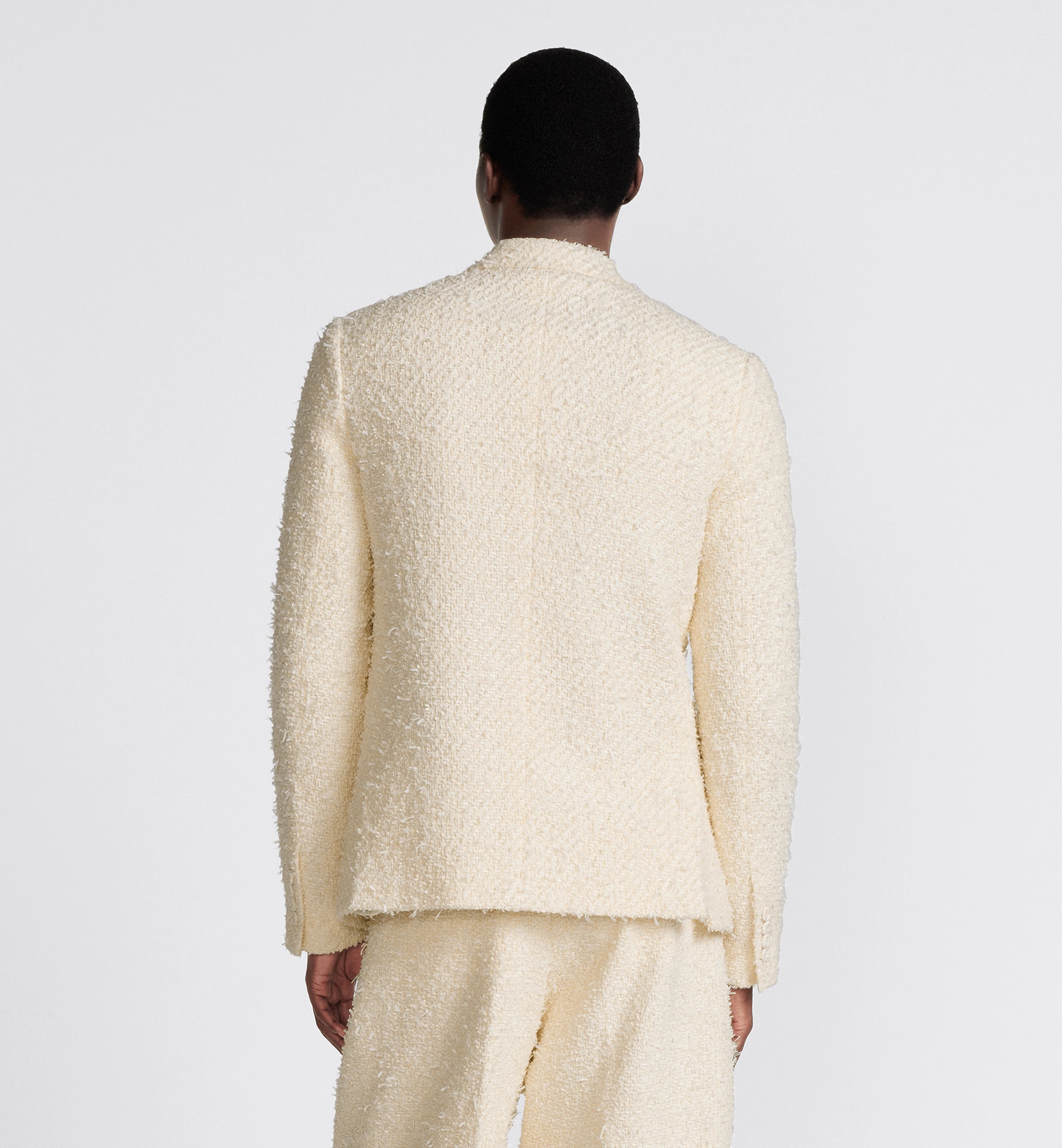 Dior Single-breasted Suit Jacket In Nude