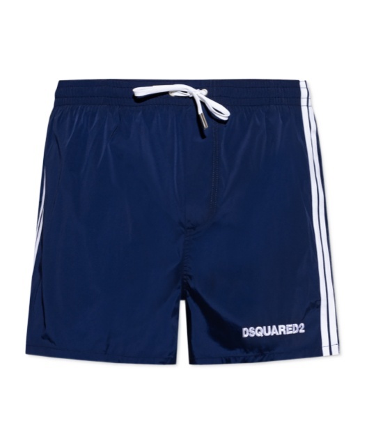 DSQUARED2 DSQUARED2 LOGO-EMBROIDERED DRAWSTRING SWIM SHORTS