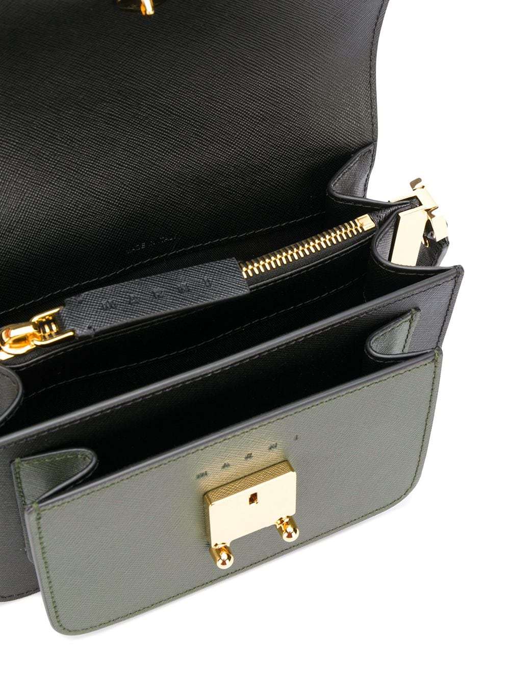 Marni Trunk Shoulder Bag In Black