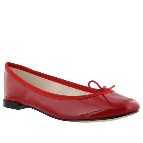 Repetto Red Brigitte Pointy Toe Ballerina Flats In Red