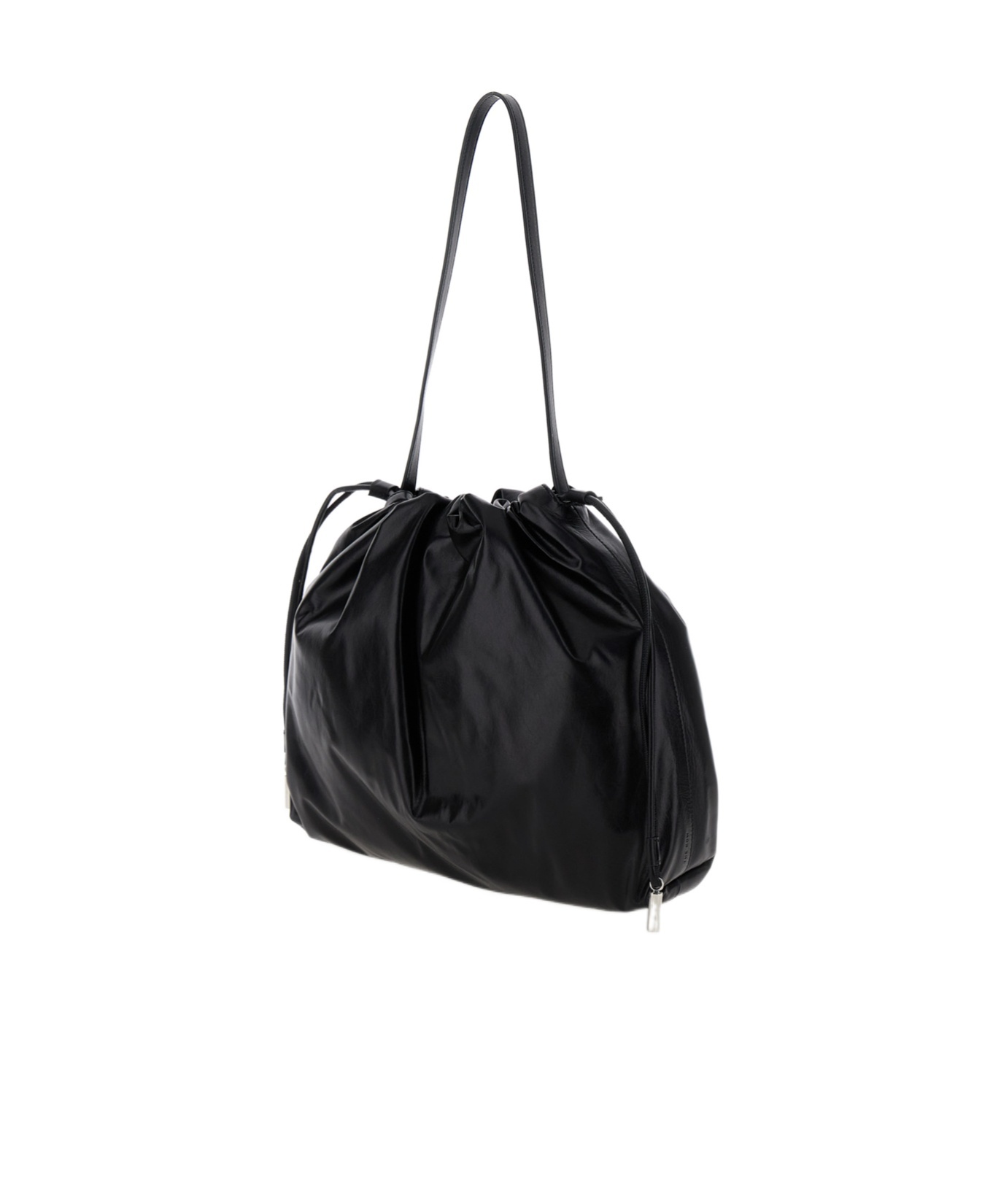 The Row Angy Drawstring Shoulder Bag In Black