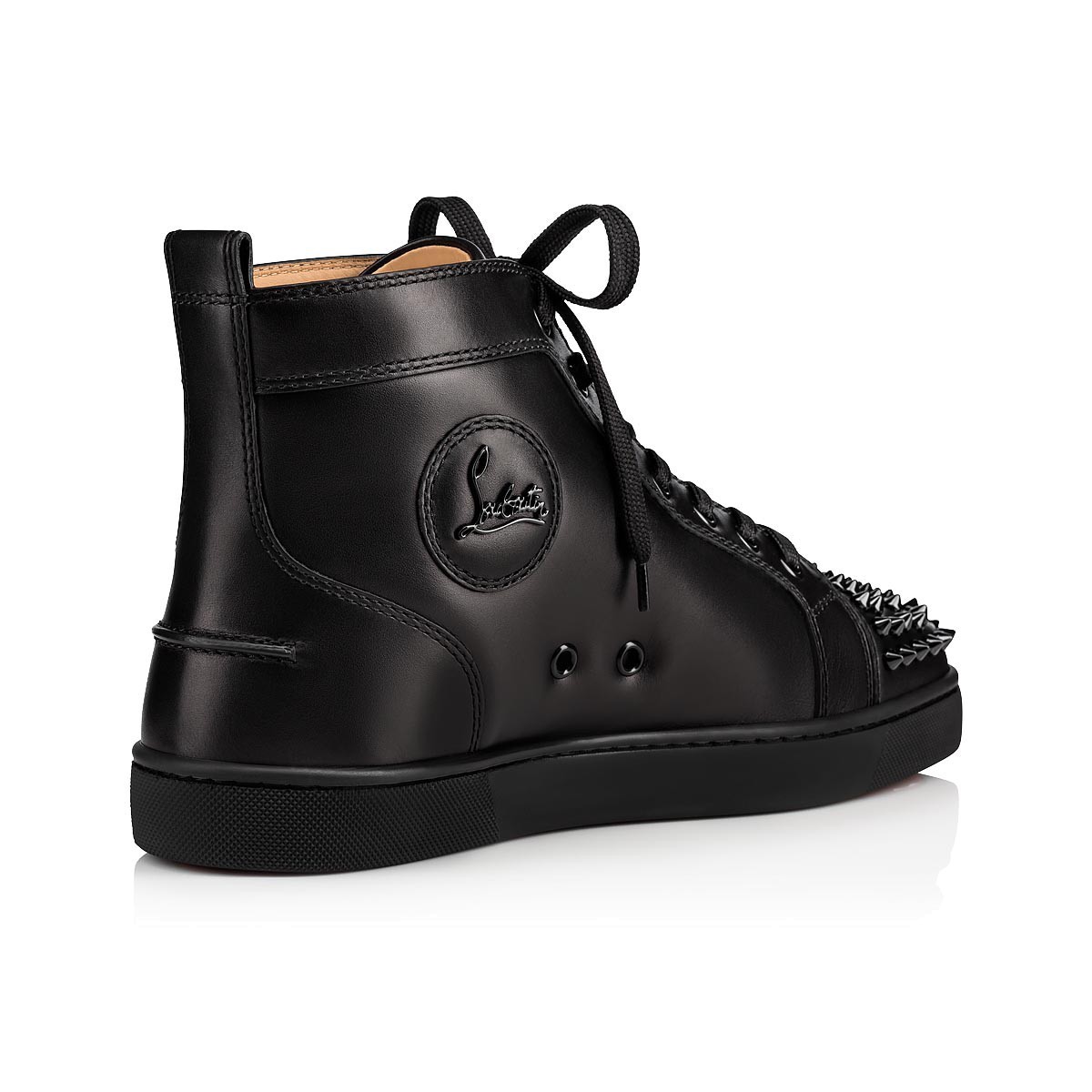Christian Louboutin Black Louis Orlato Sneakers In Black