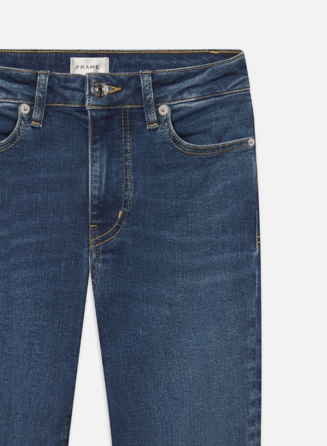 Frame Le Sleek Straight Jeans In Blue