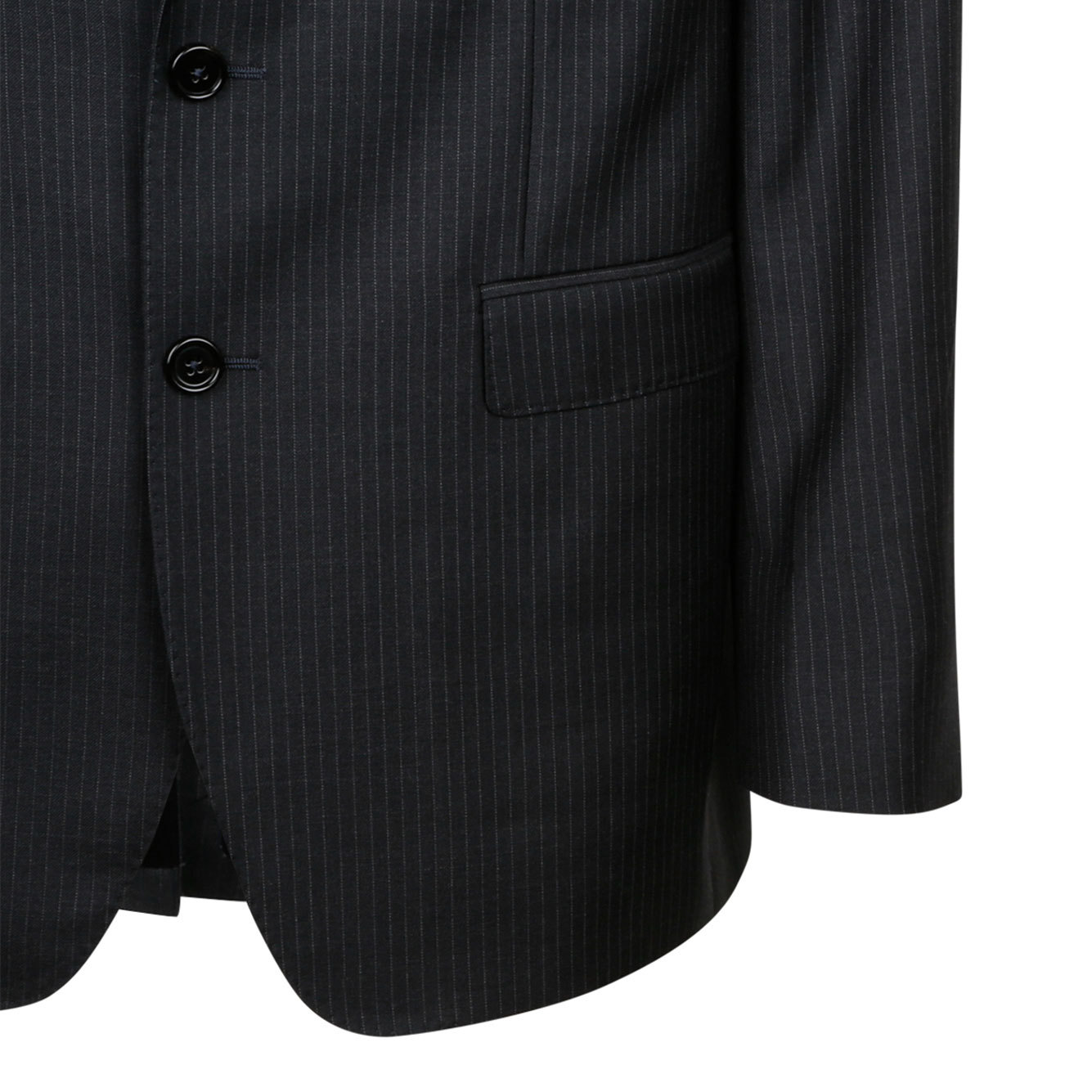 Dolce & Gabbana Pinstriped Virgin-wool Blazer In Black