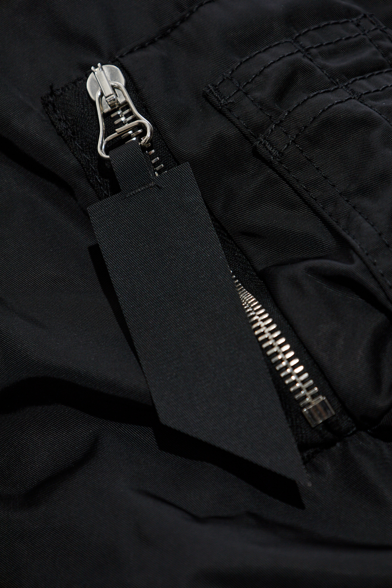Shop Attico Bishop-sleeves Bomber Jacket In Black