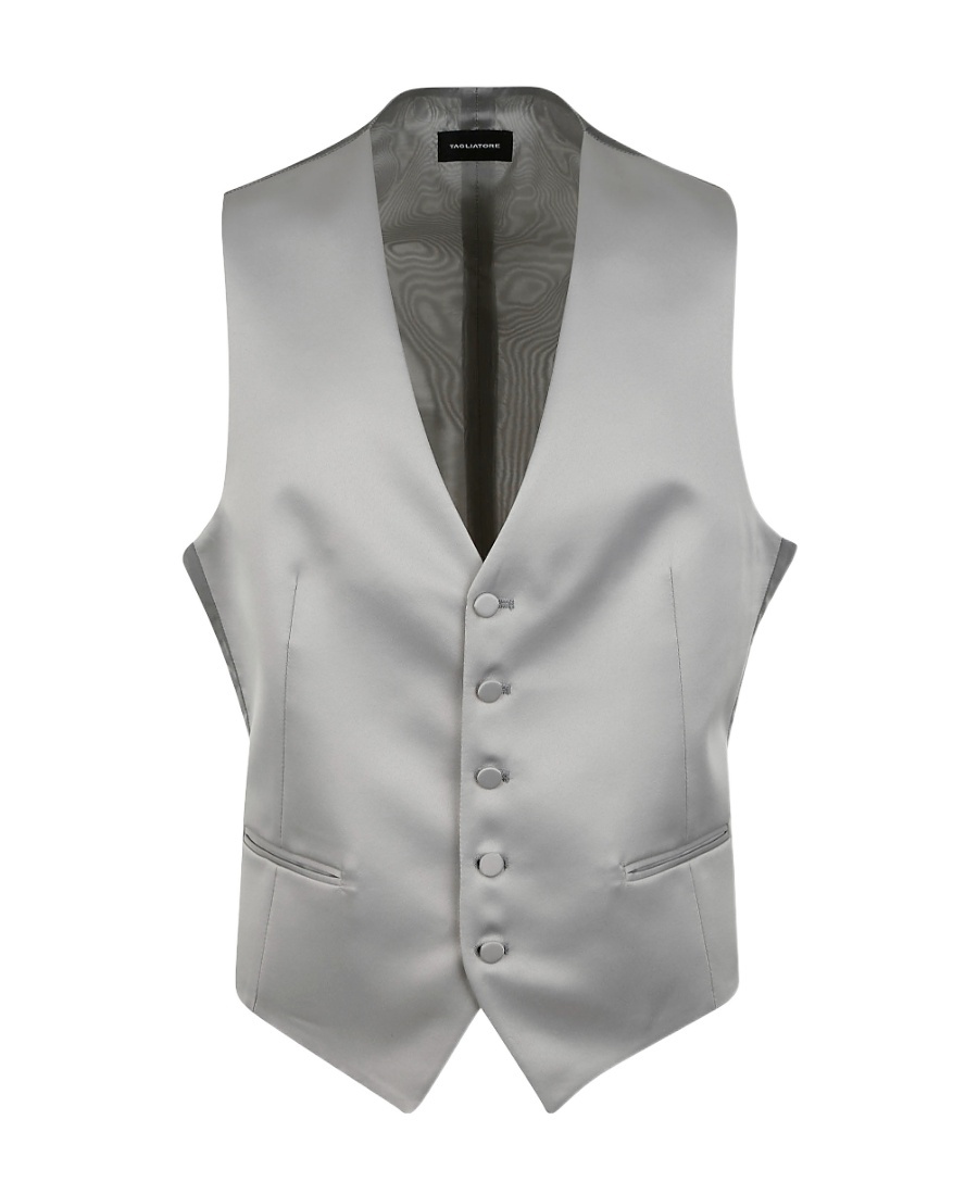 Tagliatore Logo Vest In Gray