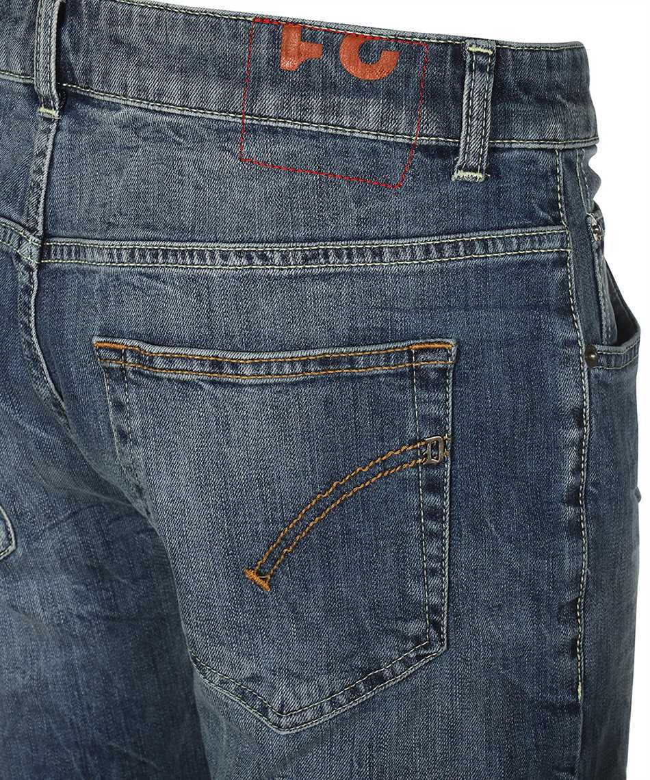 Dondup Belt Ring Denim Short Style In Blue
