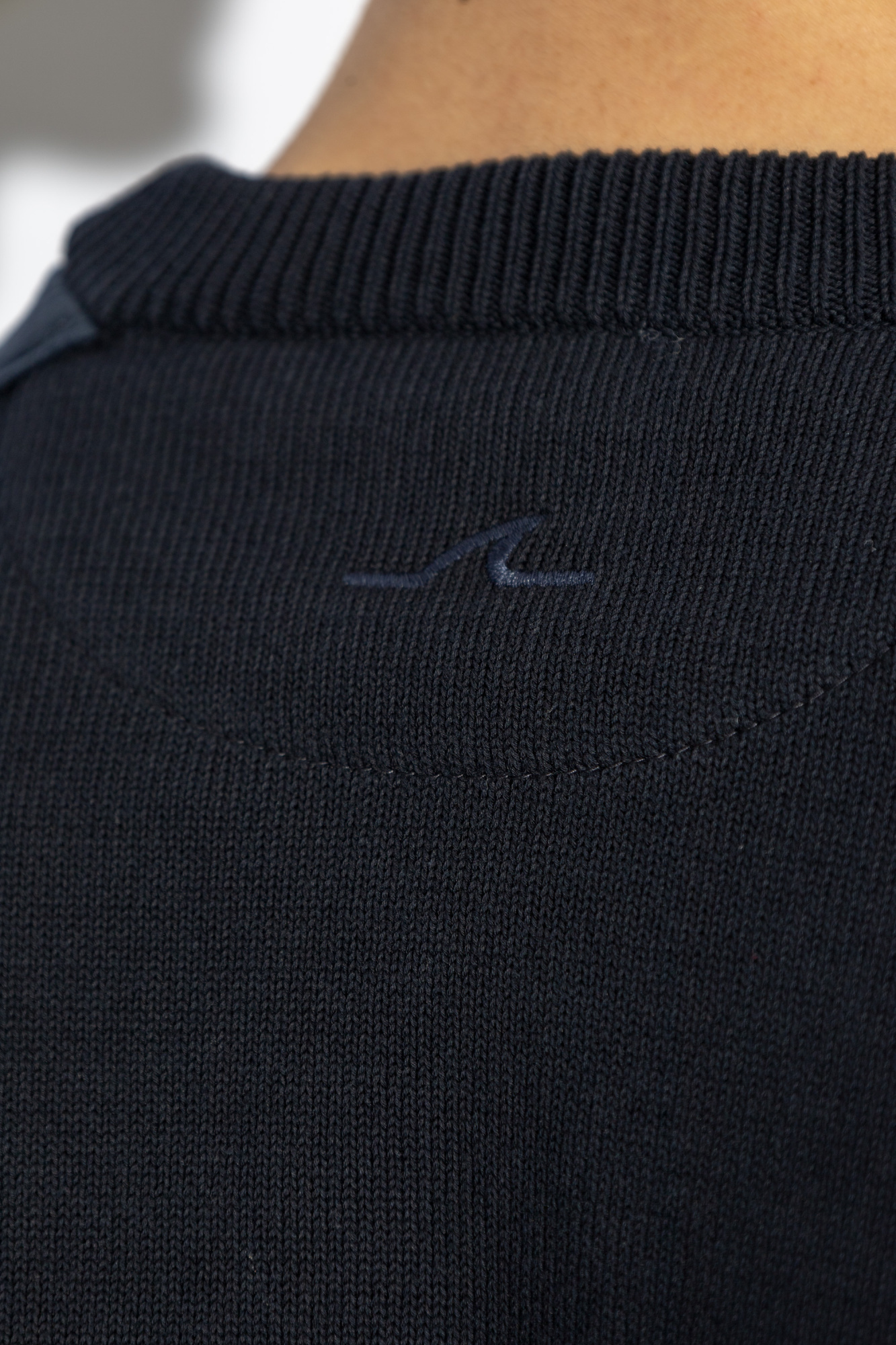 Shop Paul & Shark Logo-embroidered Jumper In Black