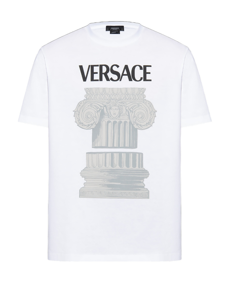 Versace Logo-print T-shirt In White