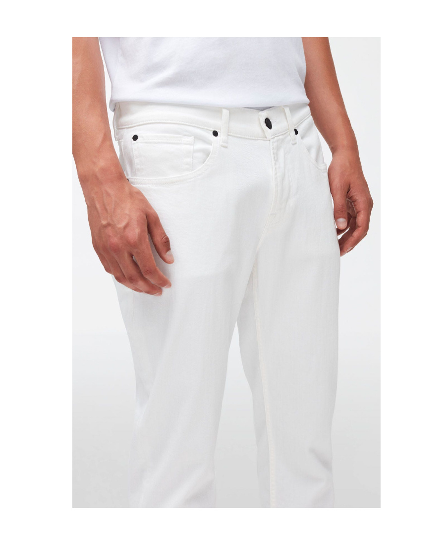 Shop 7 For All Mankind Skinny-cut Denim Jeans In White