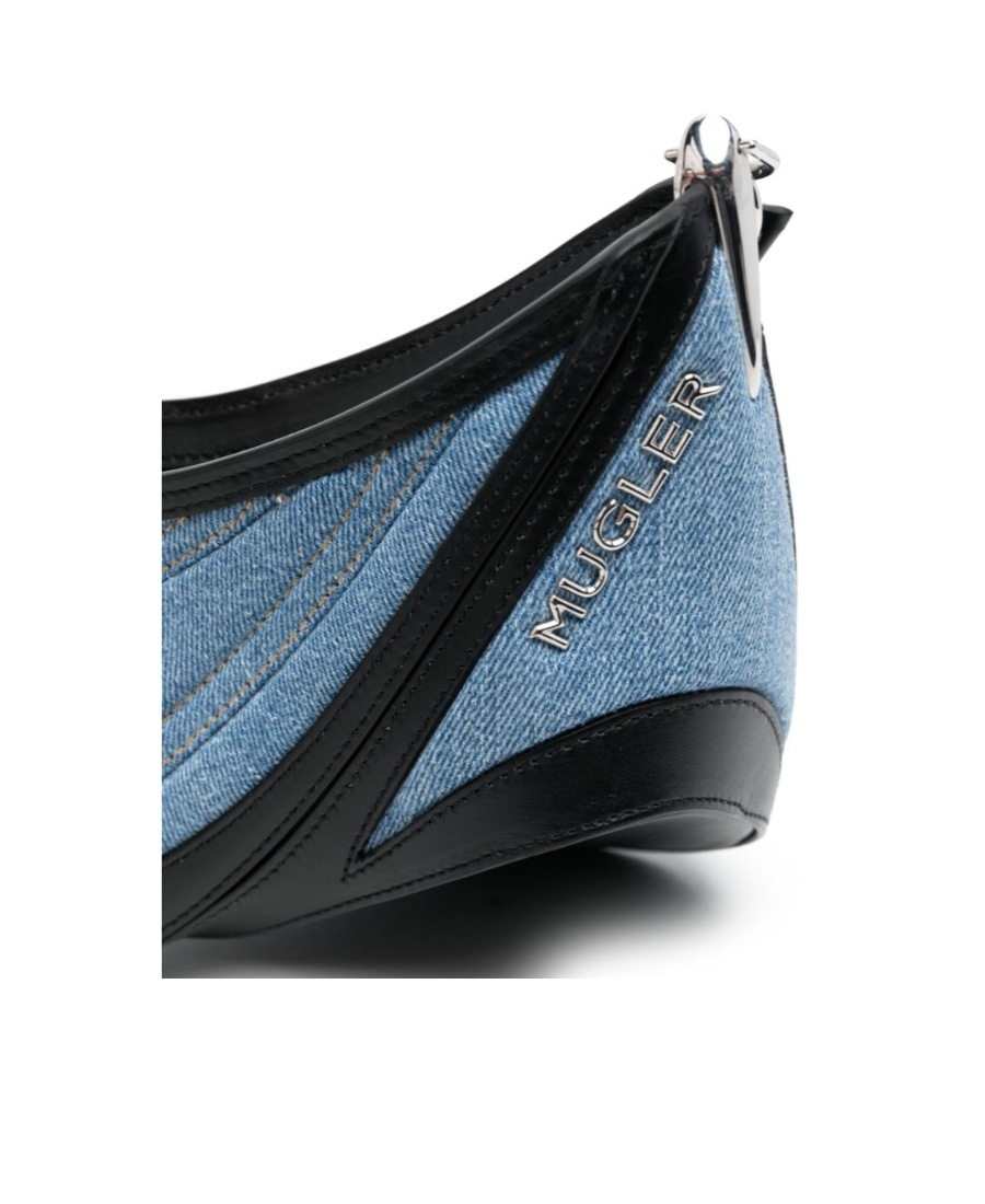 Mugler Women's Spiral Curve 01 Shoulder Bag In Black