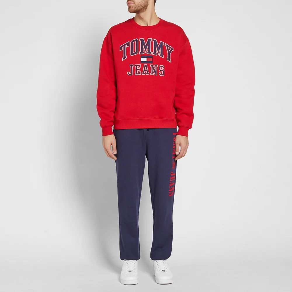 Tommy Hilfiger Logo Details Sweater In Red