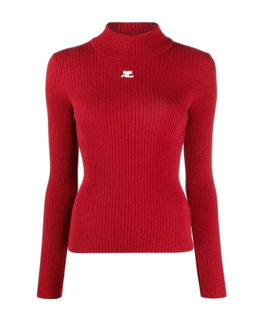 Courrèges Reedition Rib Knit In Red