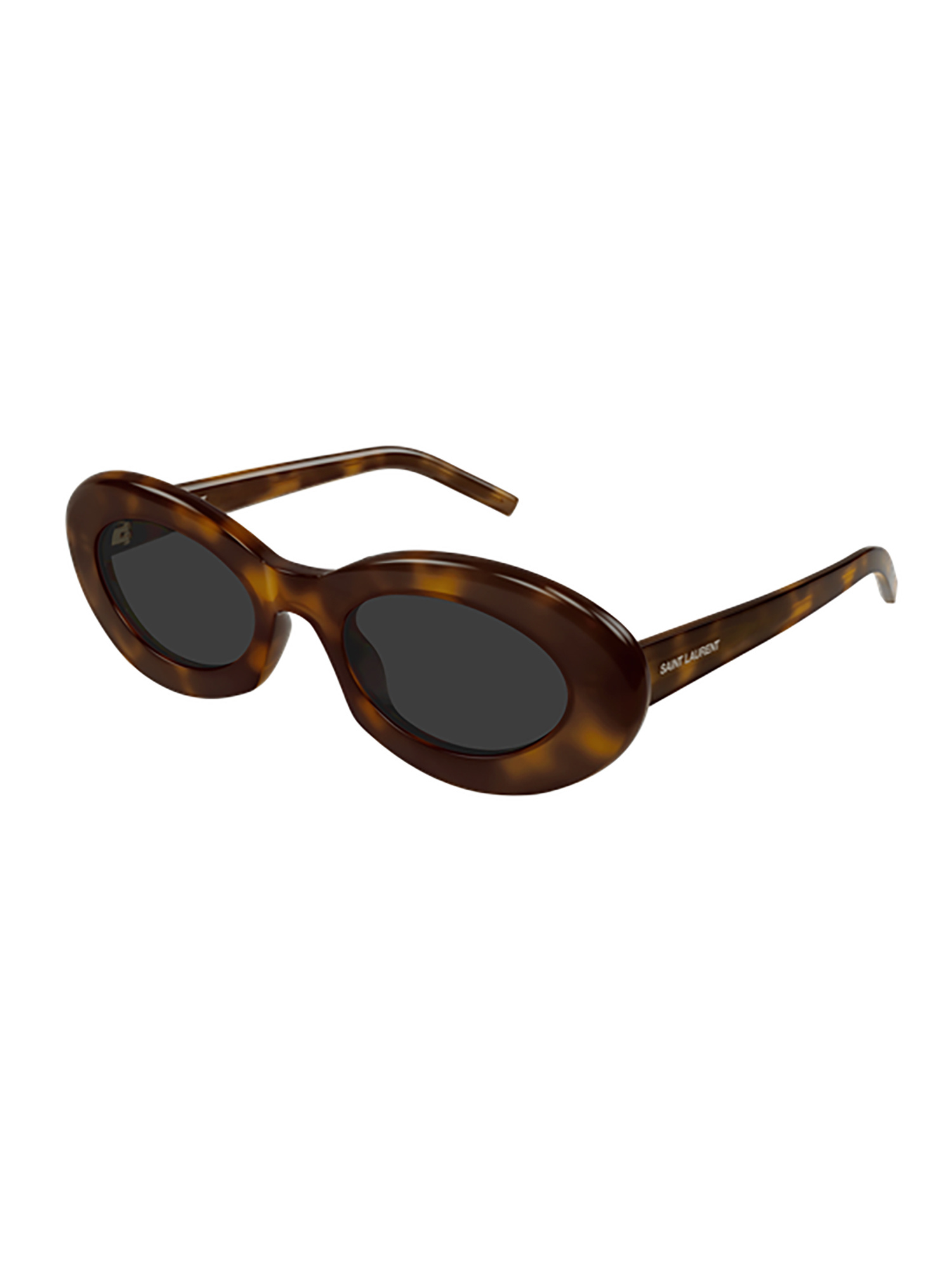 Saint Laurent Round-frame Sunglasses In Brown