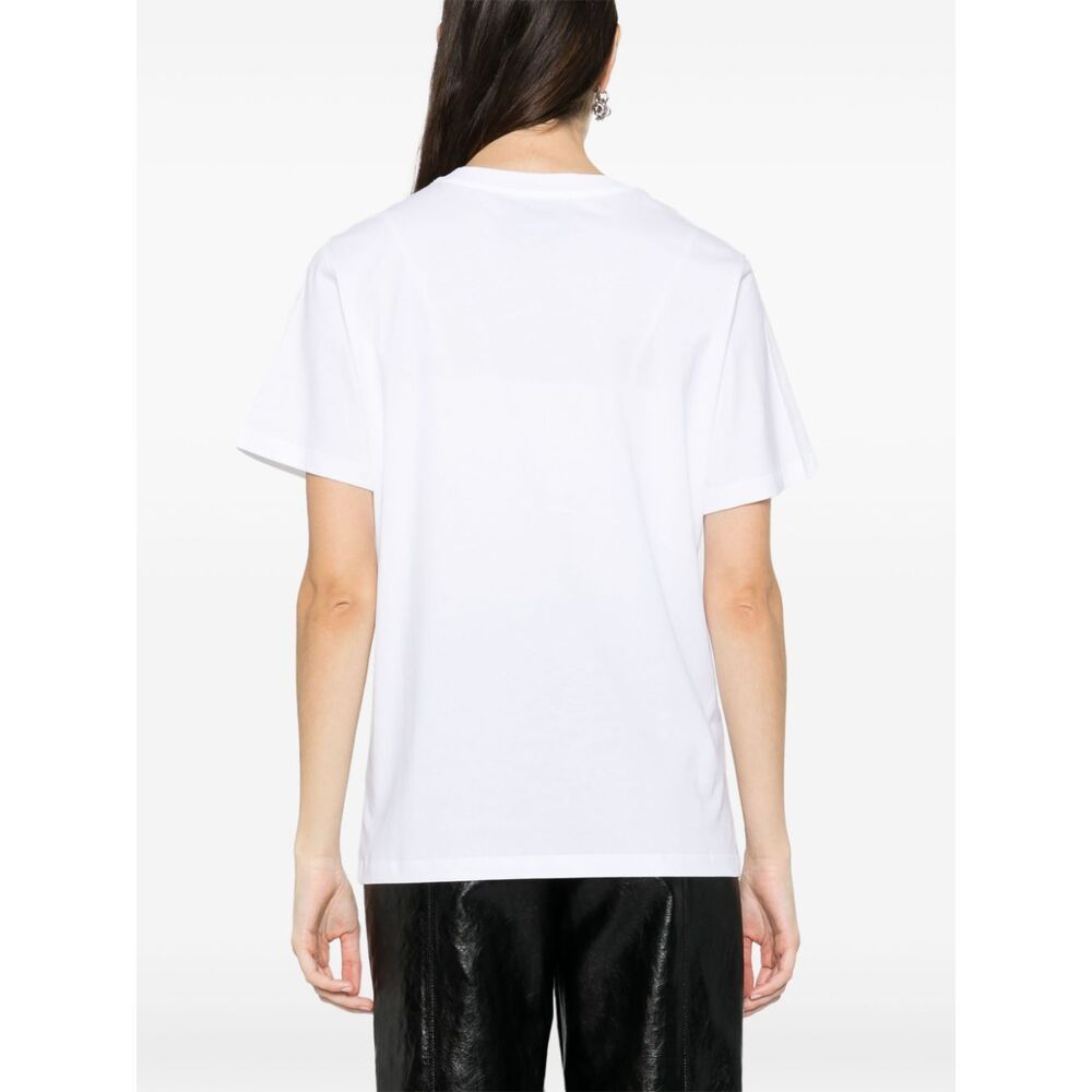 Moschino Item O-neck Short-sleeved T-shirt In White
