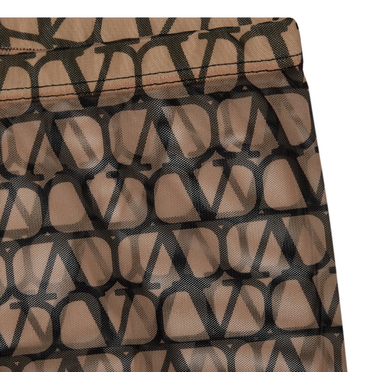 Valentino Toile Iconographe Tights In Brown