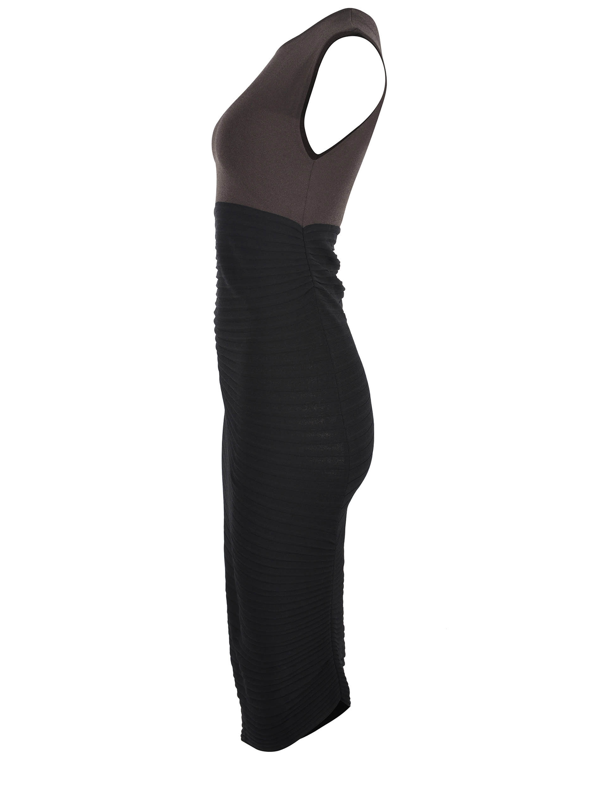 Philosophy Di Lorenzo Serafini Asymmetric Knitted Dress In Black