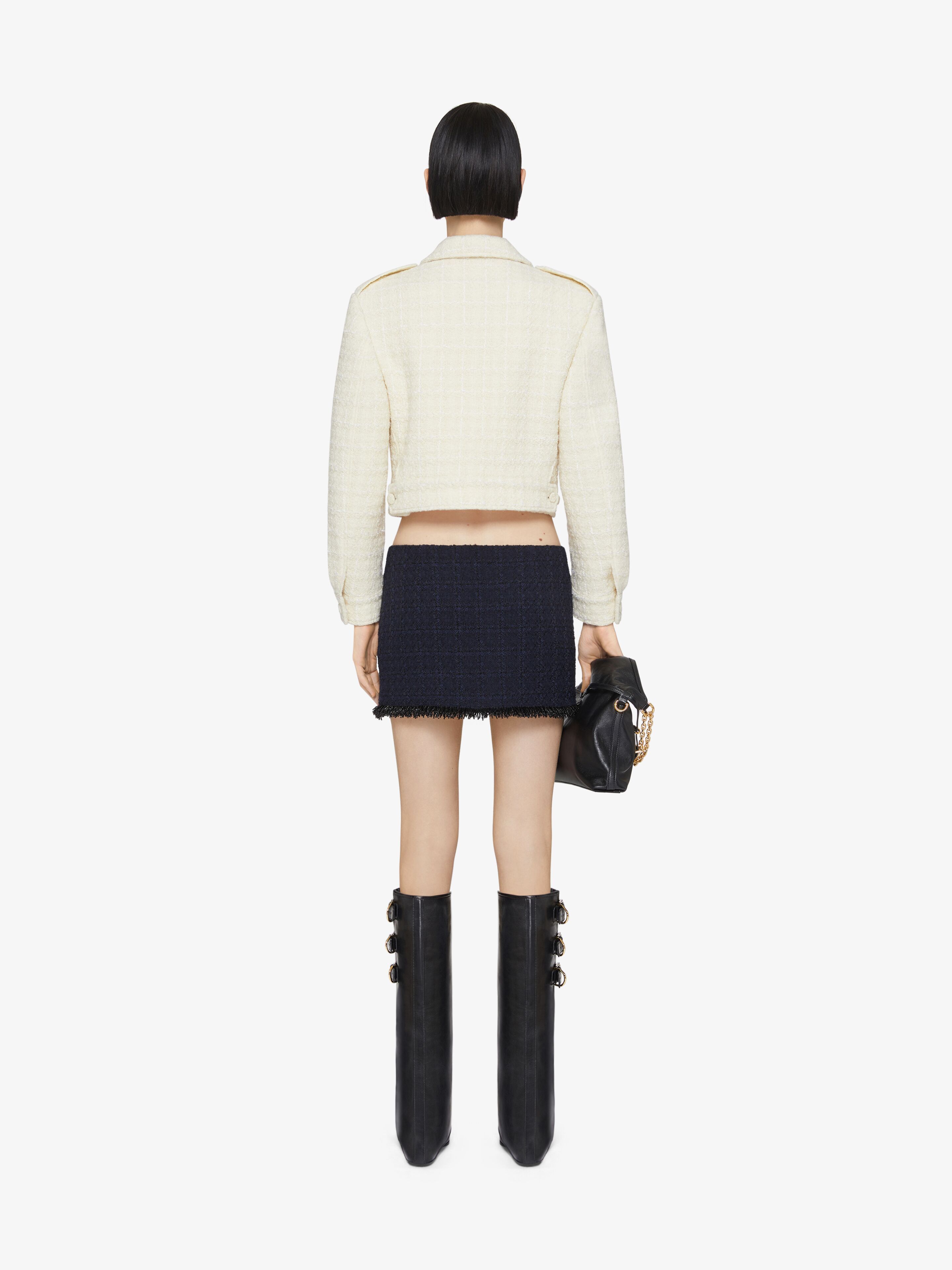Givenchy Single-breasted Cropped Blazer In White