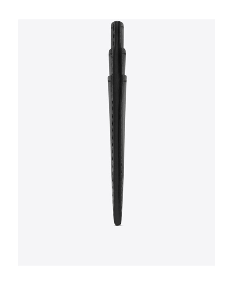 Saint Laurent Paris Open Card Case In Smooth Leather In Black