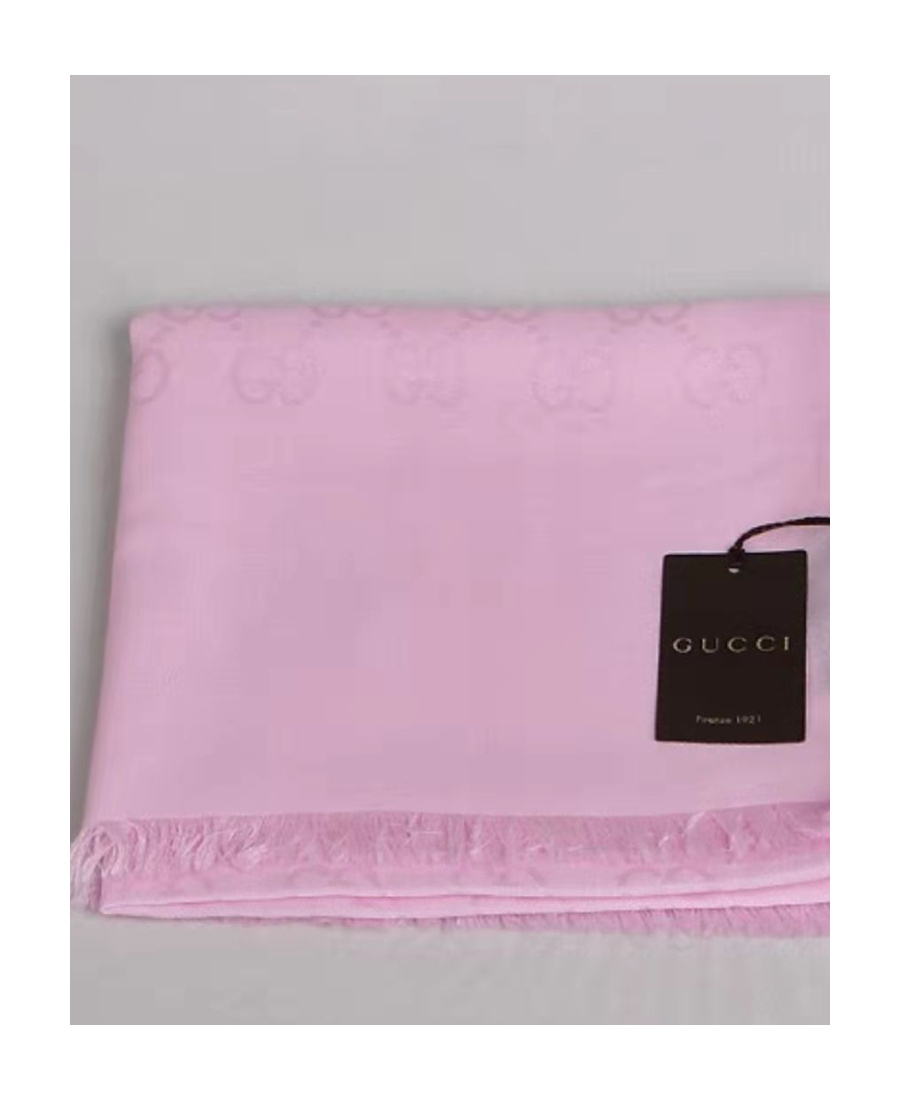 Gucci Logo Leisure Scarf In Pink